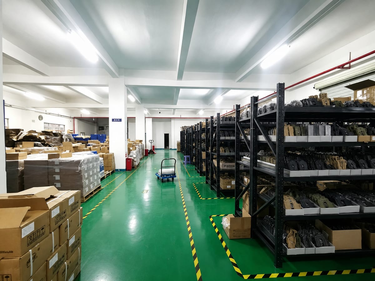 Finished-goods warehouse
